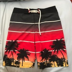 Men Sunset Swim Trunks